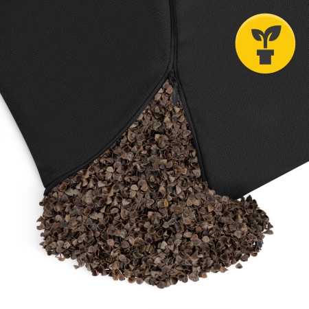 ZAFU félhold alakú meditációs párna, fekete