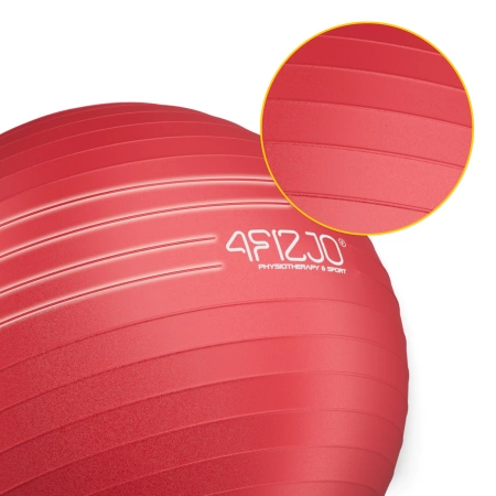 Felfújható gimnasztikai labda, 85 cm, piros