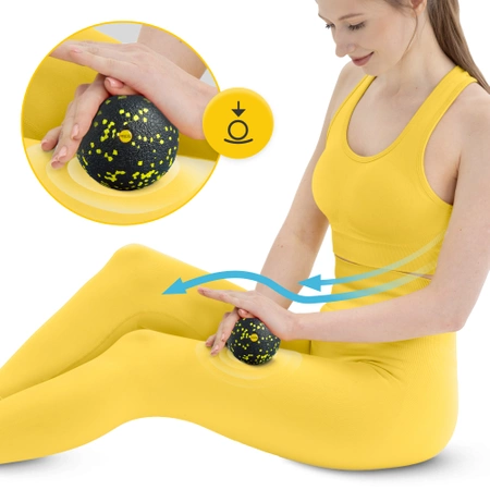 EPP masszázslabda, 12 cm, sárga