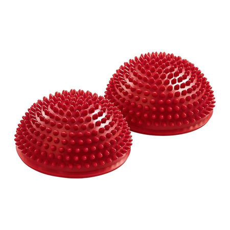 Szenzoros egyensúlyozó félgömb, 2 db, piros