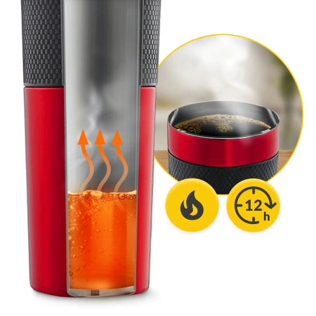 Mountain Goat TRAVEL termosz bögre, 400 ml, piros