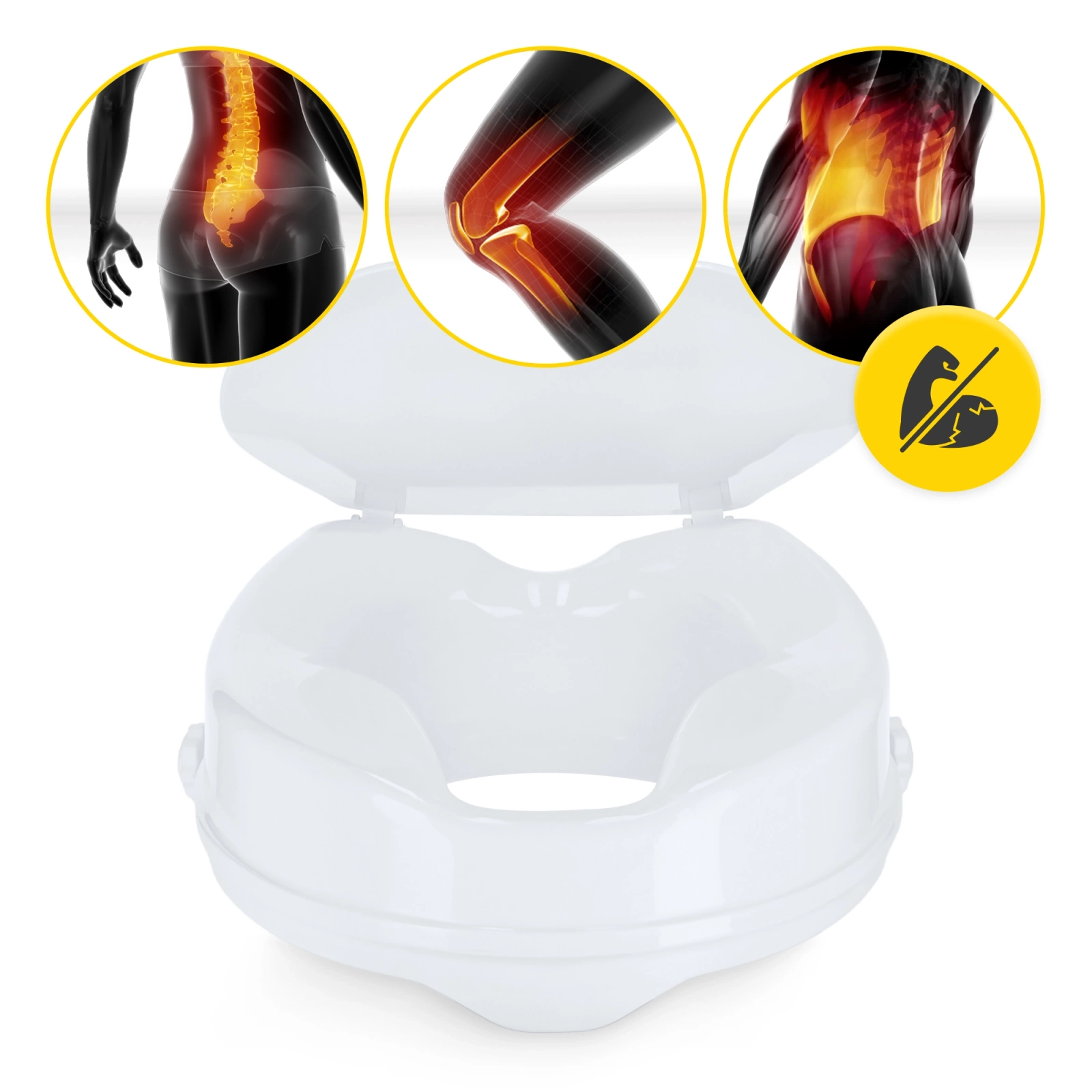 Nakładka podwyższająca na sedes 5 cm / 10 cm / 15 cm – komfort i bezpieczeństwo w łazience