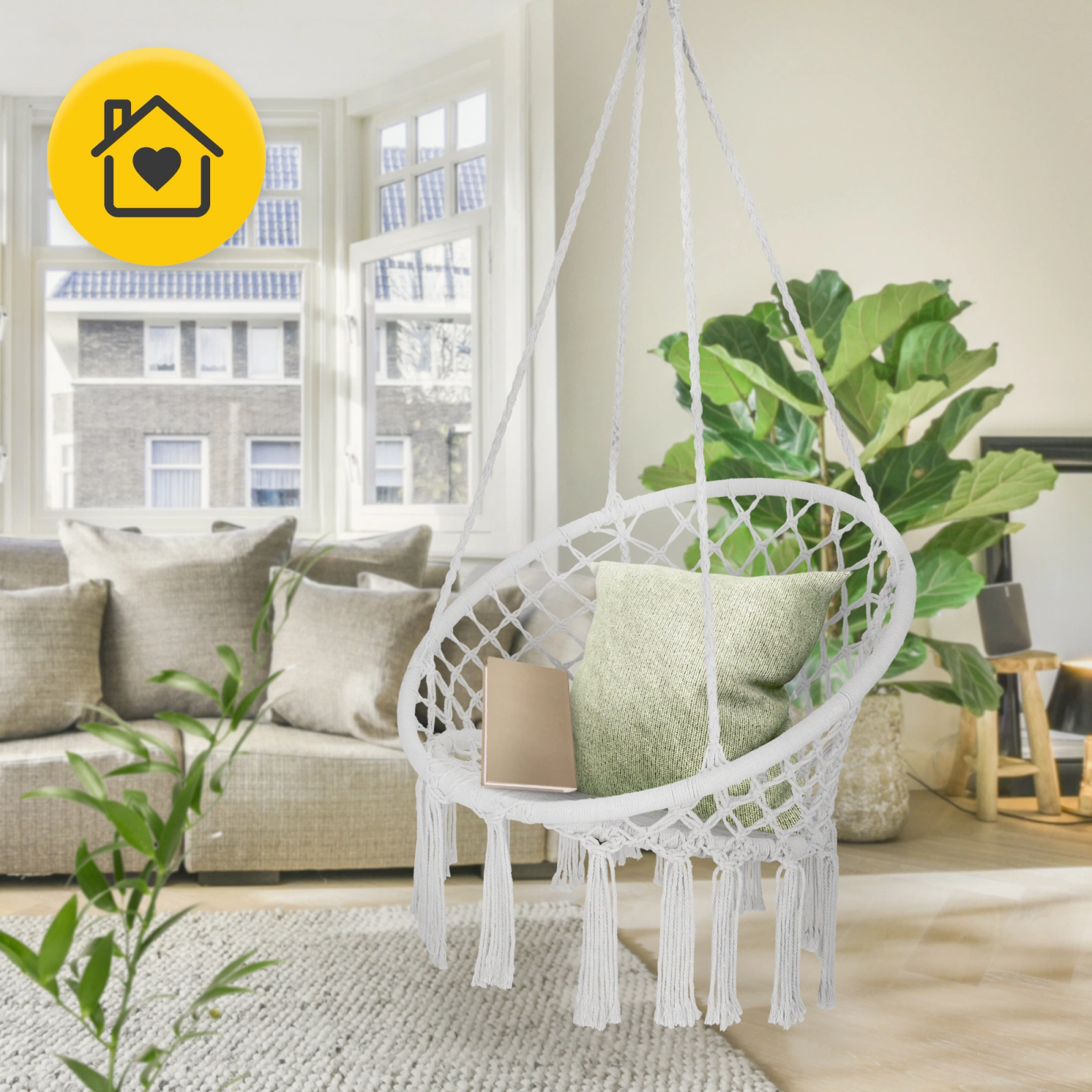 ogrodowa hustawka fotel wiszacy na taras balkon