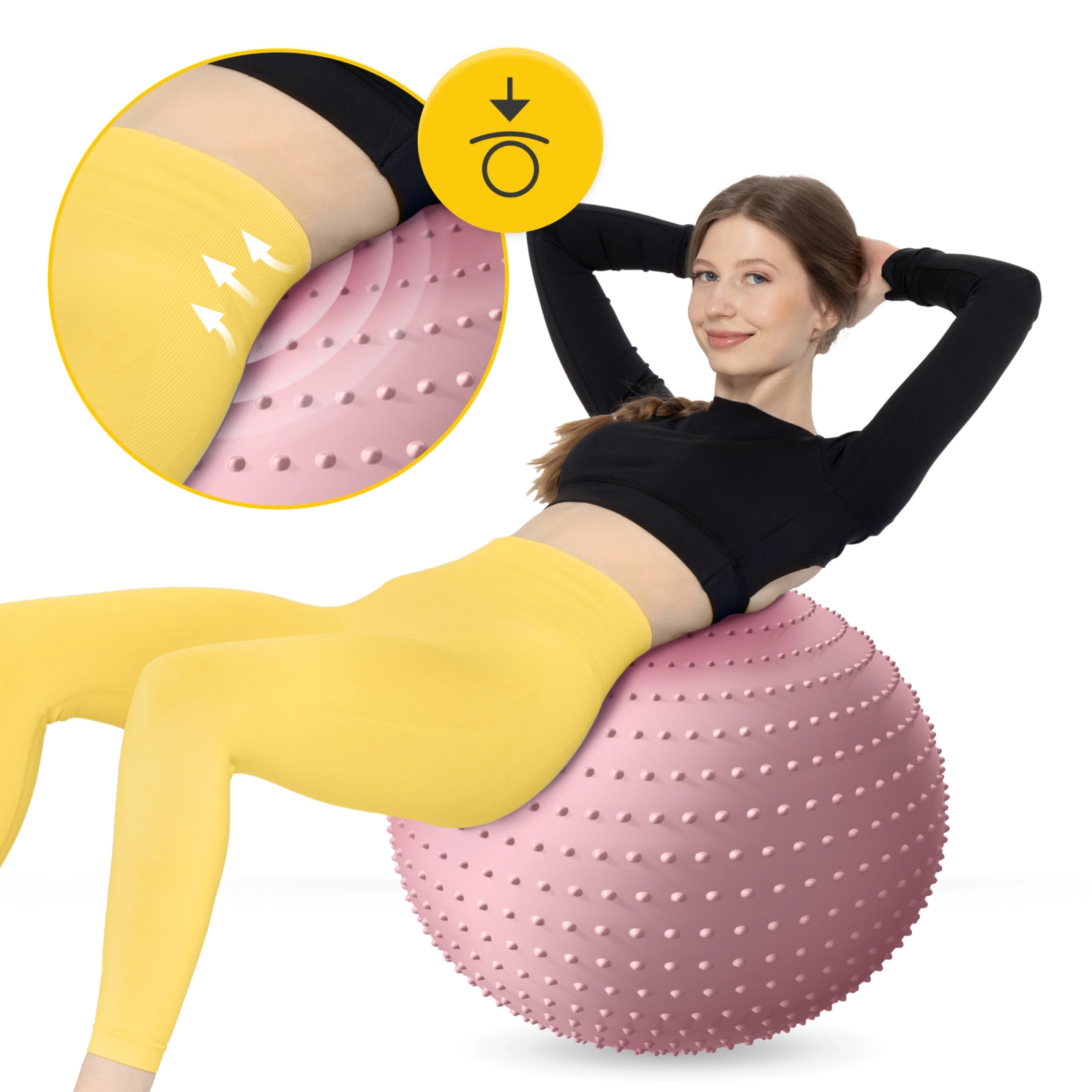 pilka gimnastyczna dmuchana do rehabilitacji 