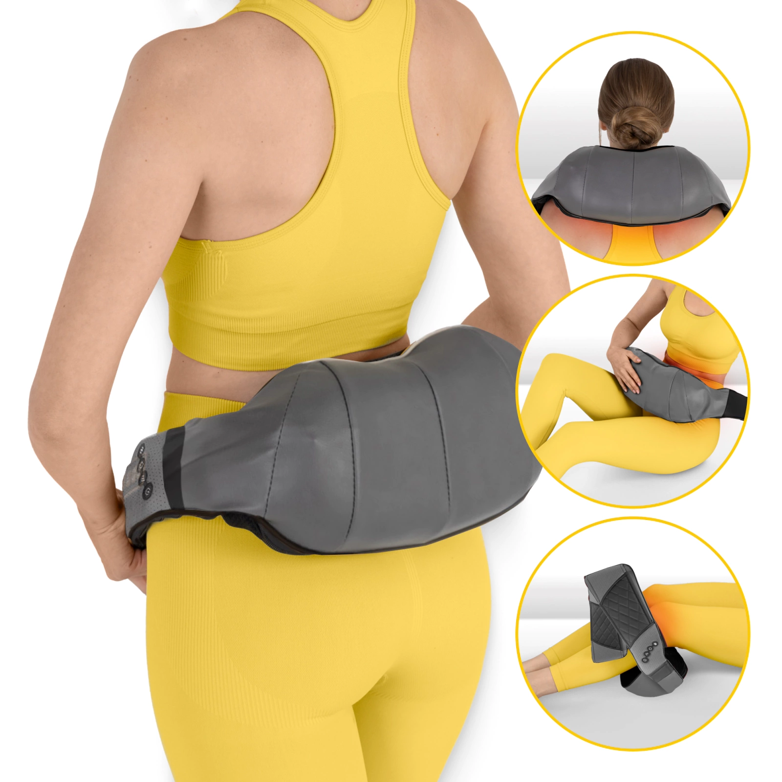 pas masujacy kark cialo shiatsu luxury+ ramiona plecy rozgrzewajacy