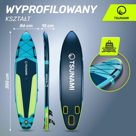 TSUNAMI PRO SUP deszka, 350 cm, T14