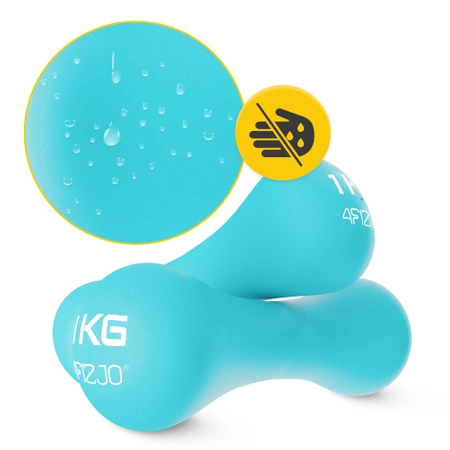 8-as alakú öntöttvas kézisúlyzó, 2 x 1 kg