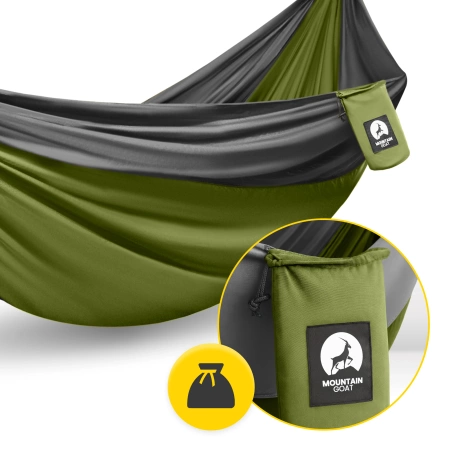 Mountain Goat kétfős utazási függőágy, szürke és zöld