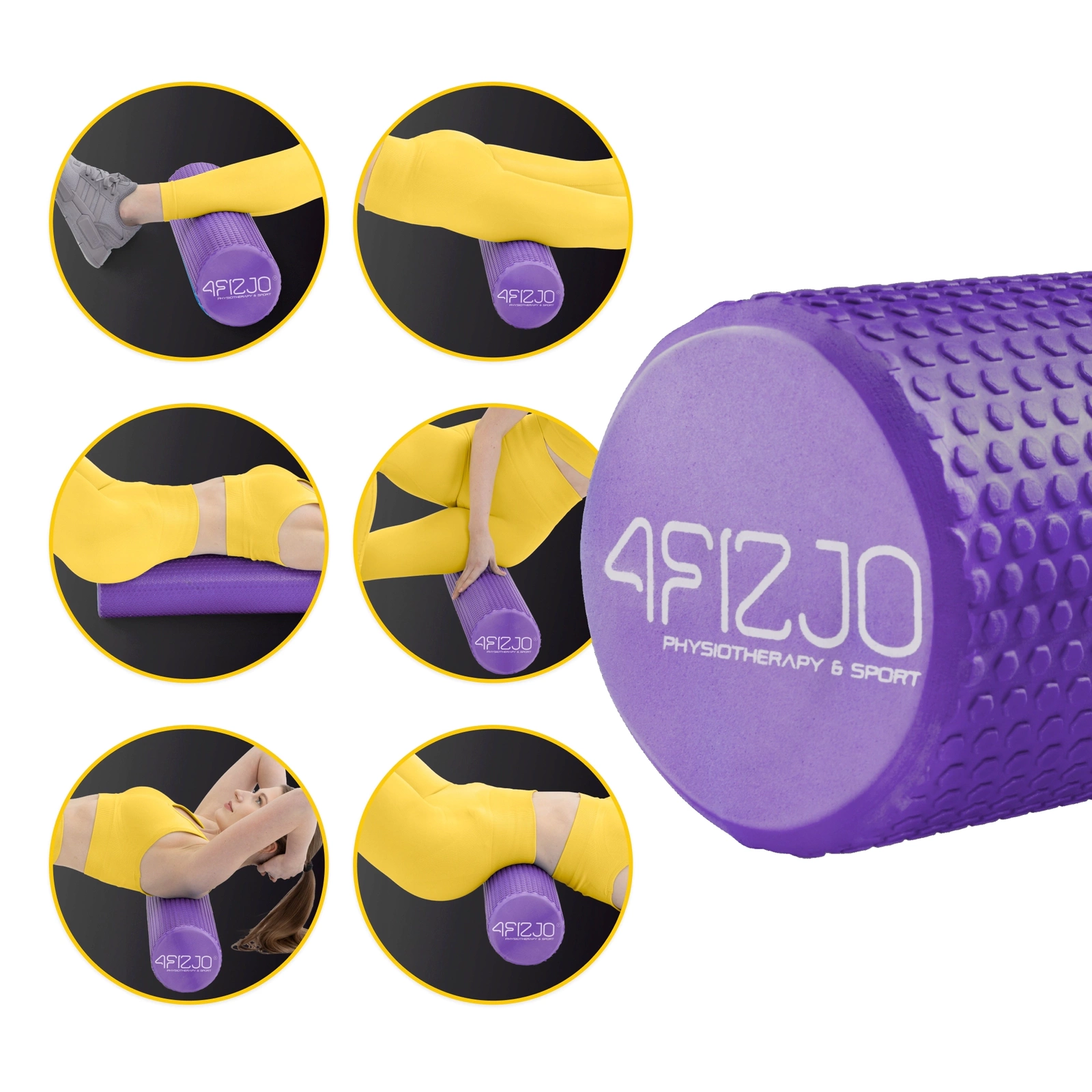 Roller do masażu z mini wypustkami Pentagram