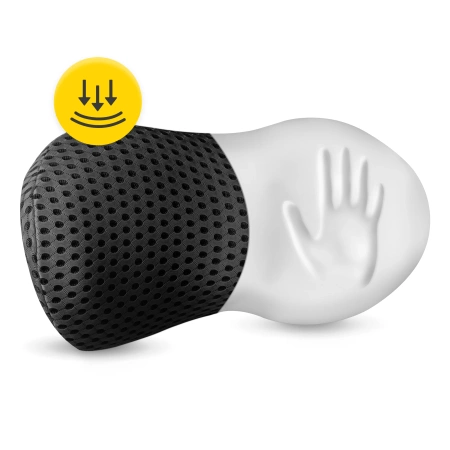 Ortopédiai ágyéki ülőpárna, fekete