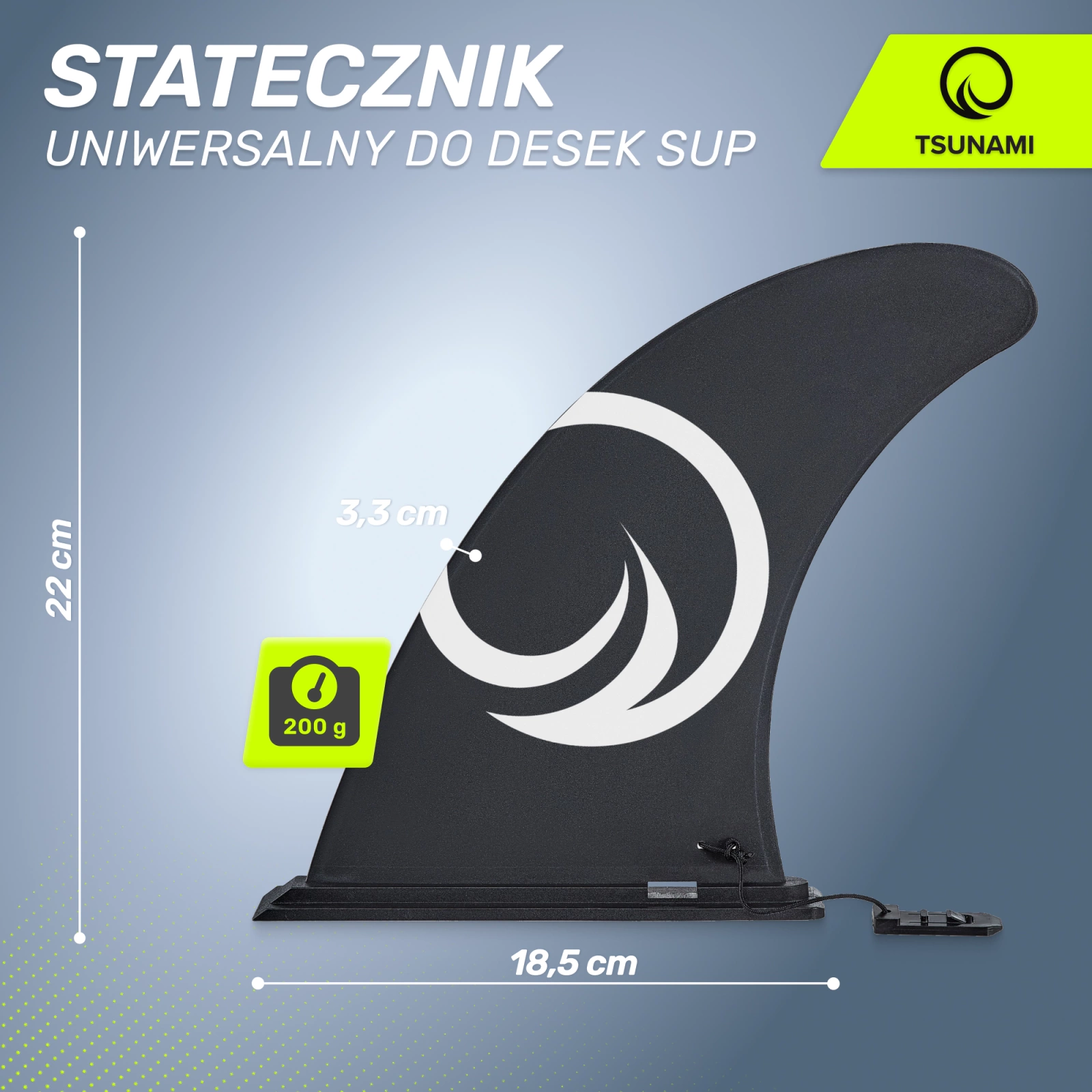 pletwa SUP fin statecznik 9" do desek