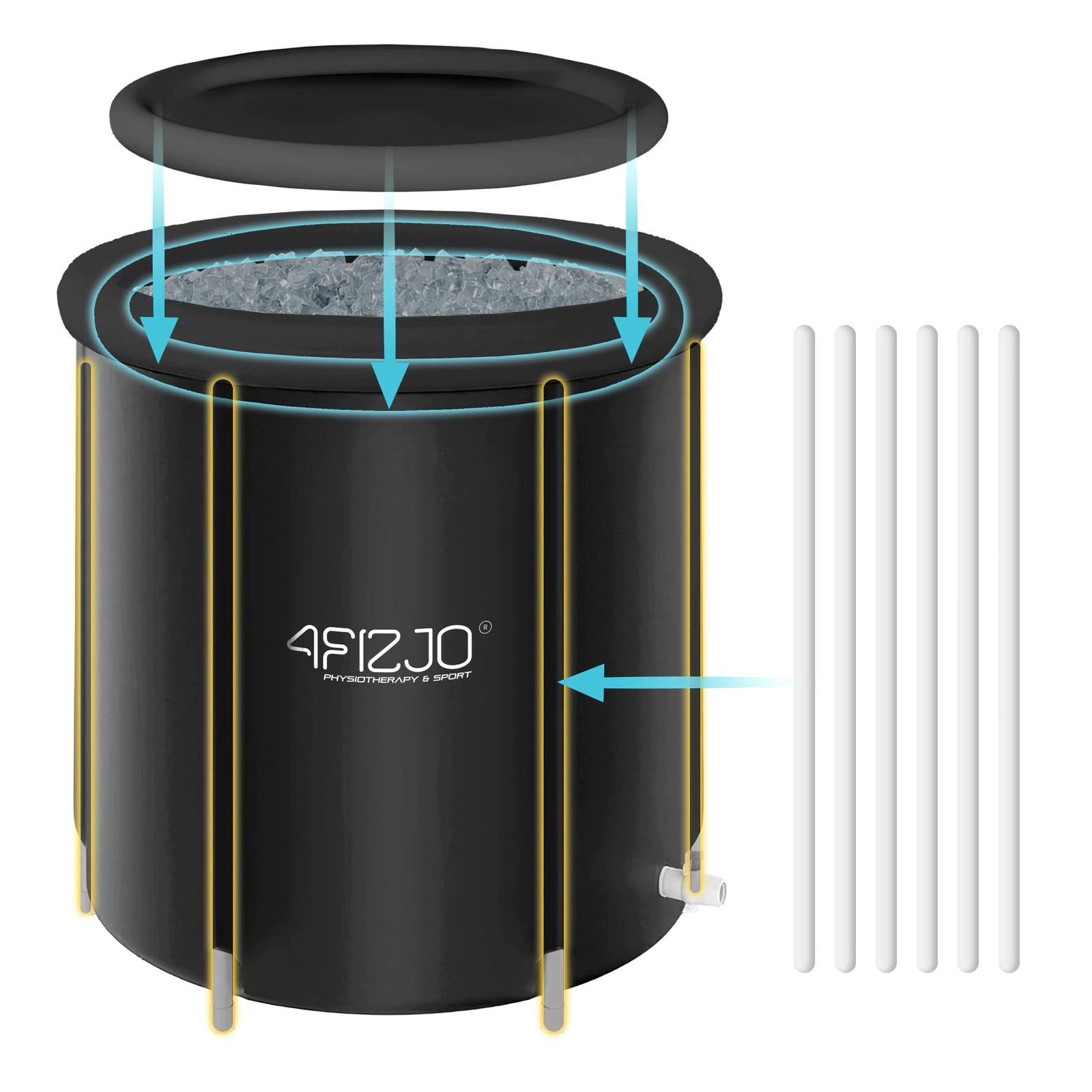 ogromna trampolina ogrodowa z siatka wewnetrzna