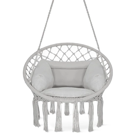 Párnás BOHO kerti hinta, szürke