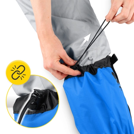 Vízálló lábszárvédő univerzális cipőkhöz, kék