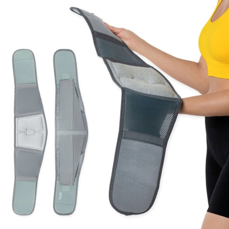 Ortopéd derékrögzítő, M, szürke