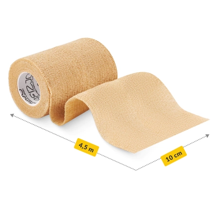 Összetapadó kötés, 4,5 m × 10 cm, bézs