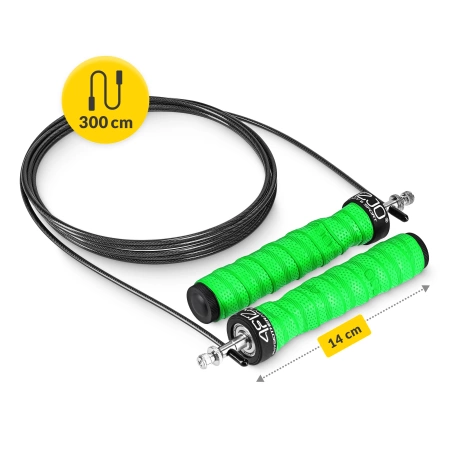 Súlyozott boksz ugrálókötél, 3 m, zöld