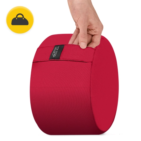 ZAFU kerek meditációs párna, piros