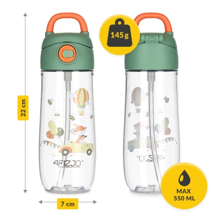 Gyermek kulacs, lufis minta, 550 ml