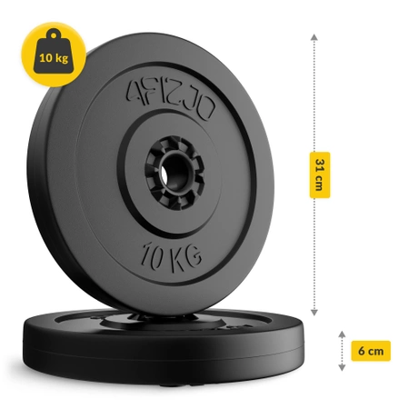 Bitumen súlytárcsa 2 x 10 kg