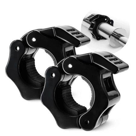 QR gyorskioldó bilincsek 25 mm-es nyakhoz, 2 db - fekete