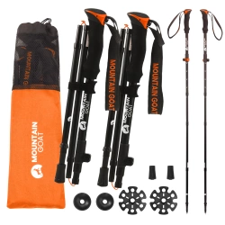 Mountain Goat PRO+ nordic walking túrabot, narancssárga