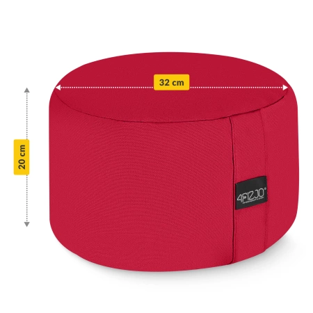 ZAFU kerek meditációs párna, piros