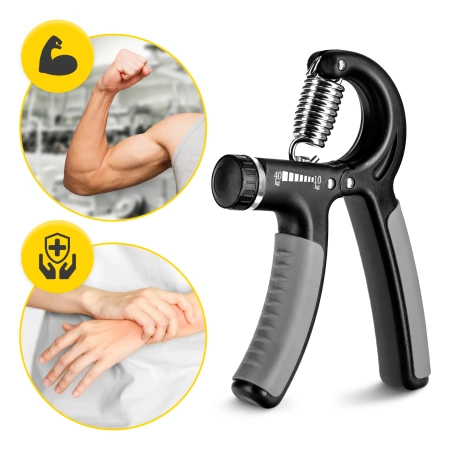 Állítható szilikon marokerősítő, szürke