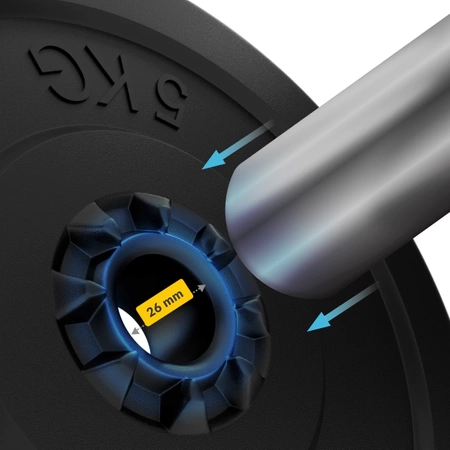 Bitumenes súlytárcsa 2 x 5 kg