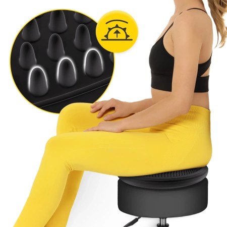 MED+ egyensúlyozó párna, 33 cm, fekete