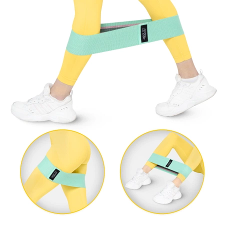 HIP BAND textil erősítő gumiszalag szett, 3 db