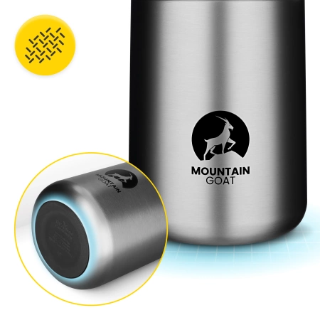 720 ml-es rozsdamentes acél ebédtermosz, ezüst