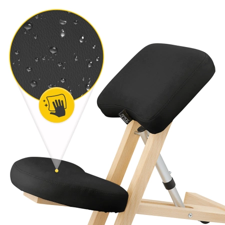 PURE térdeplőszék, fekete