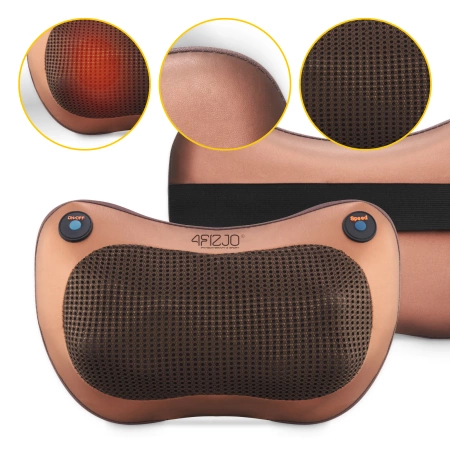 SHIATSU PRO+ masszázspárna, barna