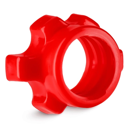 Műanyag bilincsek 25 mm-es nyakhoz, 2 db - piros