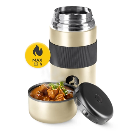 Rozsdamentes acél étkezési termosz, 1 l, arany