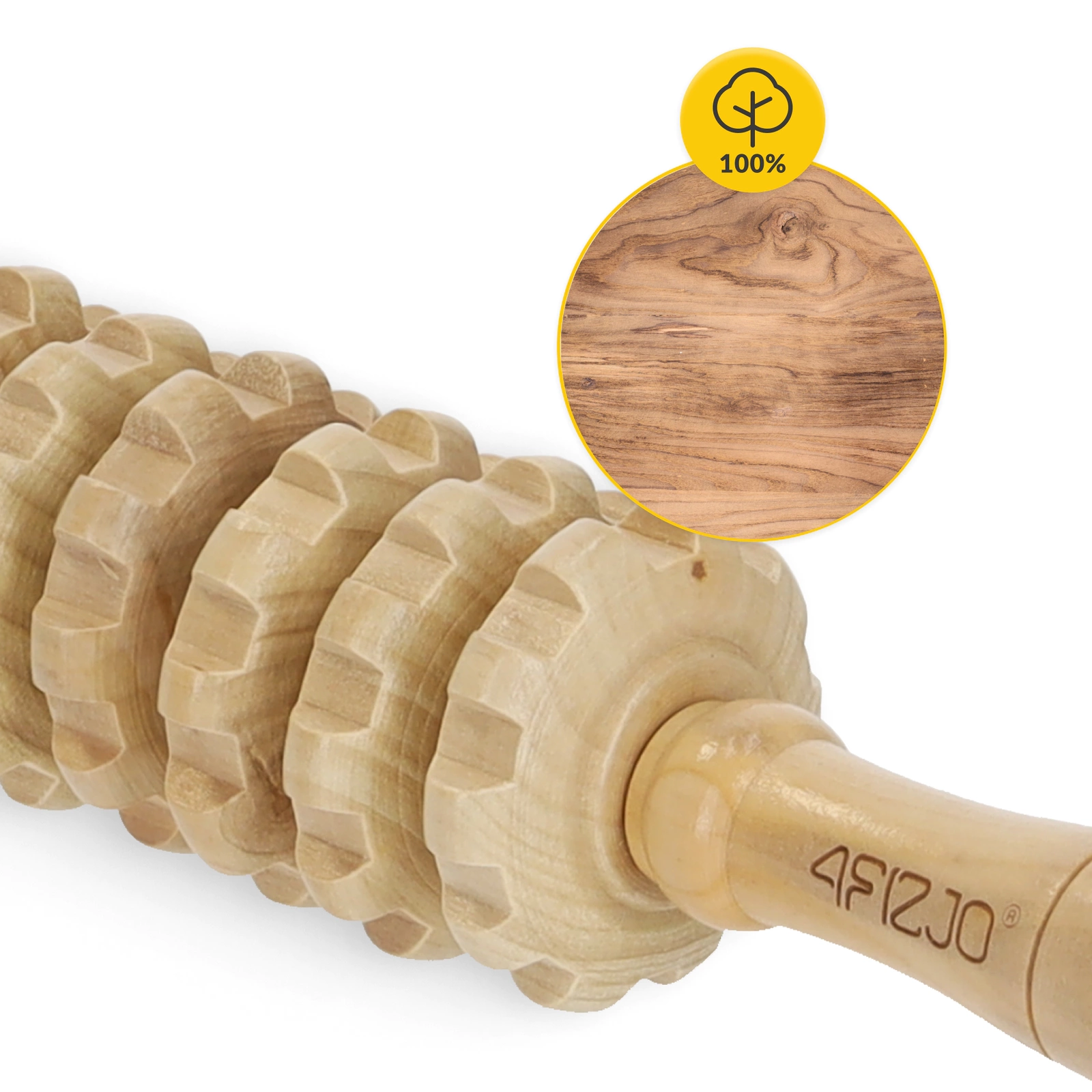 drewniany wałek masażer roller