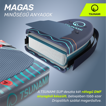 TSUNAMI SUP deszka, 350 cm, T03