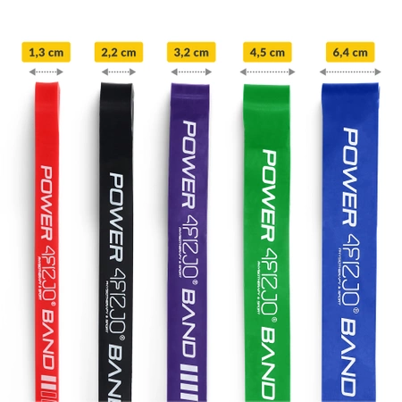 POWER BAND erősítő gumiszalag szett, 5 db