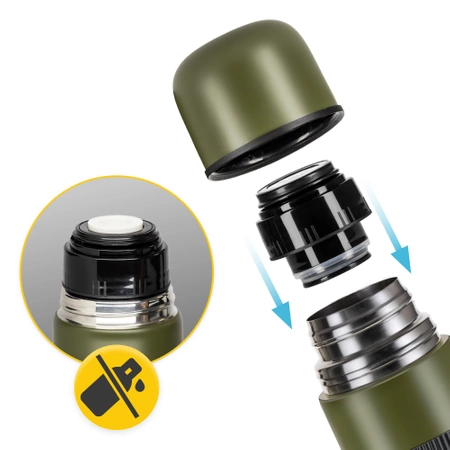 Termosz kávé- és teafőzéshez, 1 l, zöld