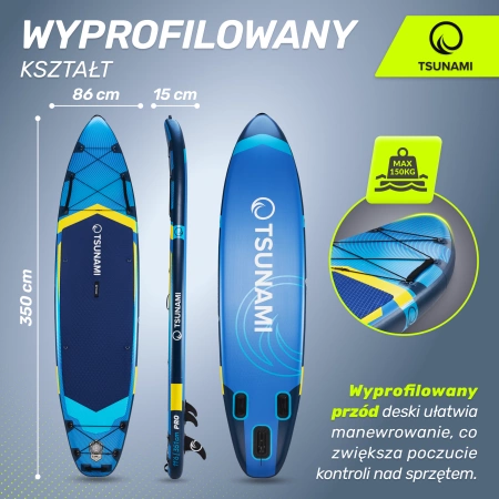 TSUNAMI PRO SUP deszka, 350 cm, T13