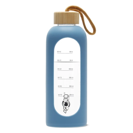 Üvegkulacs, 750 ml, kék