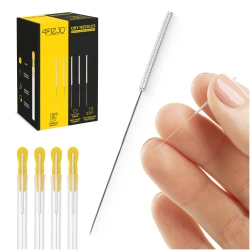 Vezetővel rendelkező akupunktúrás tűk, 100 db, 0,3 x 40 mm