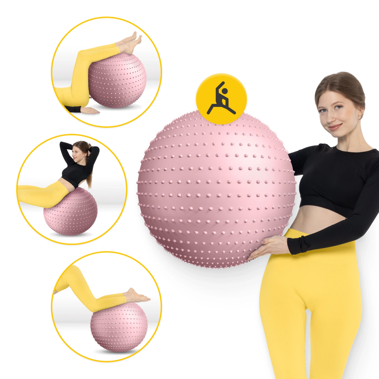 pilka gimnastyczna dmuchana do rehabilitacji 