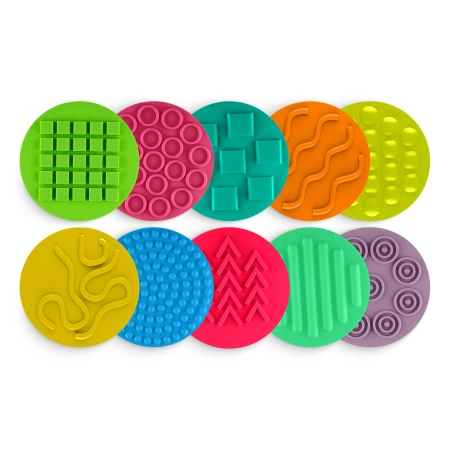 Érzékszervi korongok gyerekeknek, 25 cm, 10 darabos készlet