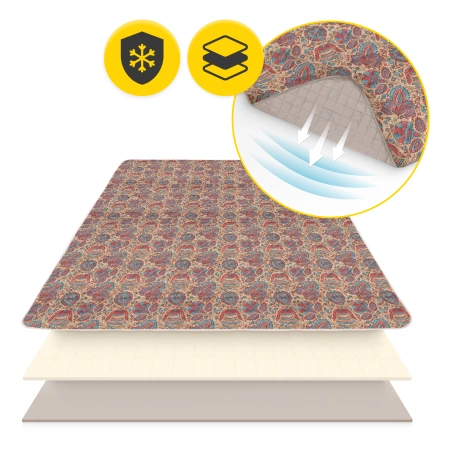 Piknik- és strandtakaró, 200 x 150 cm, keleti minta