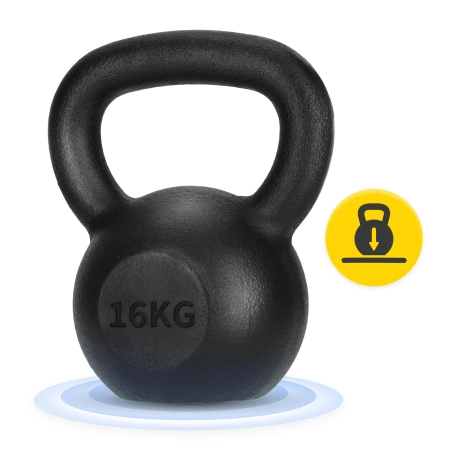 Öntöttvas kettlebell, 16 kg