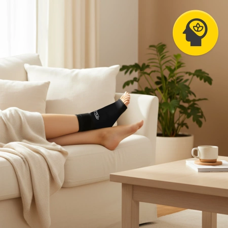 Rugalmas meleg és hideg gél borogatás a bokához