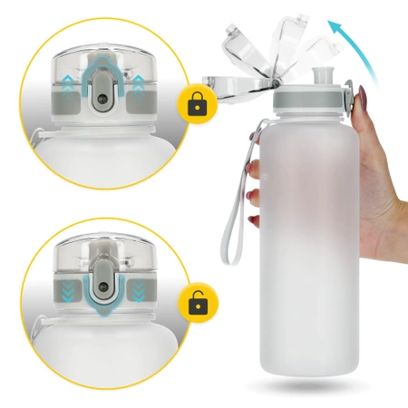 Sportkulacs, 1 L, szürke