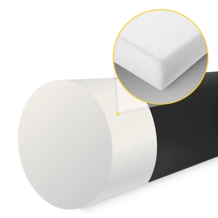 Rehabilitációs formázott masszázshenger, 100 x 30 cm, fekete